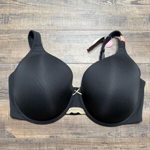 Cacique Underwire Black Women's Bra Soze 46F Smooth